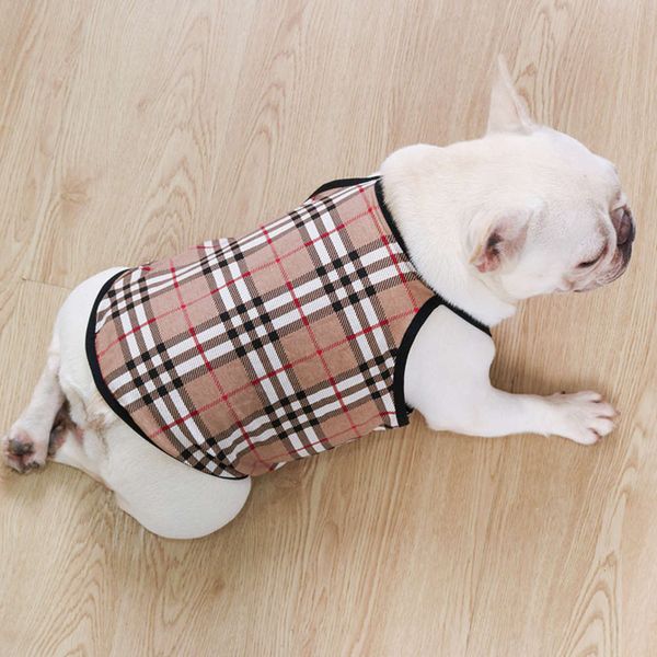 

dog clothes spring and summer vest cotton elastic french doggy sling