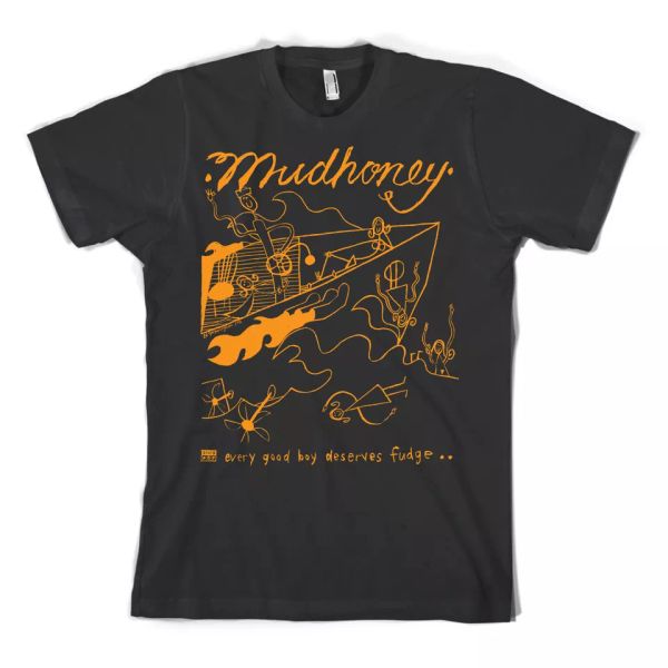 

Mudhoney Every Good Boy Deserves Fudge T-shirt Sub Pop OUT OF PRINT!, White;black
