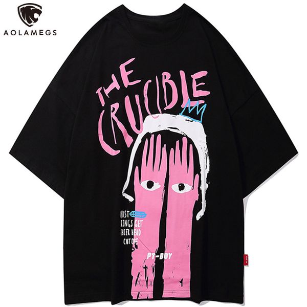 

men's polos men of hip hop street couple t-shirts summer fashion men, White;black