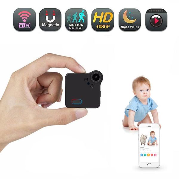 

wearable wifi mini camera wireless surveillance ip cam cctv baby monitor with night vision support remote online view cameras