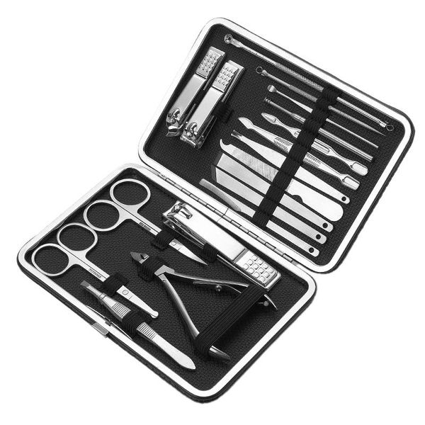 

nail art kits men women manicure pedicure set finger toe clippers scissors grooming kit 18 piece