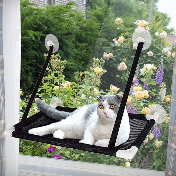 

cat beds & furniture bed window mounted hammock comfortable hanging perch seat with suction cup small pet