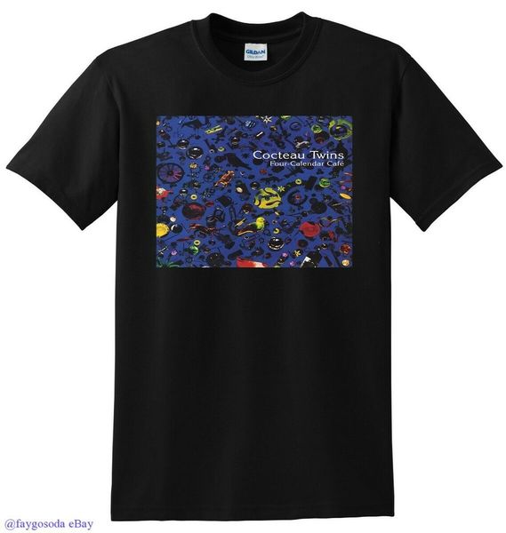 

*NEW* COCTEAU TWINS T SHIRT four-calendar cafe SMALL MEDIUM LARGE or XL, White;black