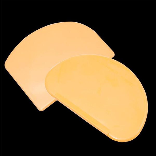 

baking & pastry tools orange soft flexible plastic dough cream scraper cake spatula butter cutter for bread making