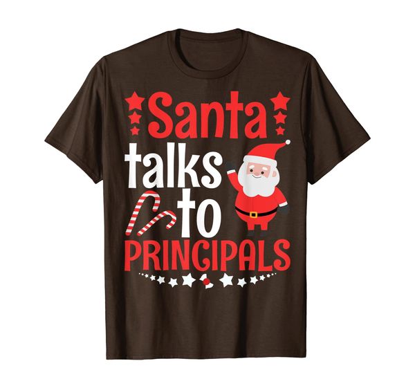 

Santa Talks To Principals T-Shirt, Mainly pictures