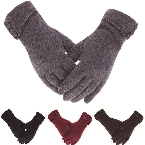 

fingerless gloves women men touch screen winter autumn warm wrist mittens driving ski windproof glove luvas guantes handschoenen, Blue;gray