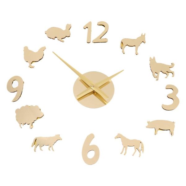 

wall clocks 1pc 3d clock household living room bedroom decorative silent