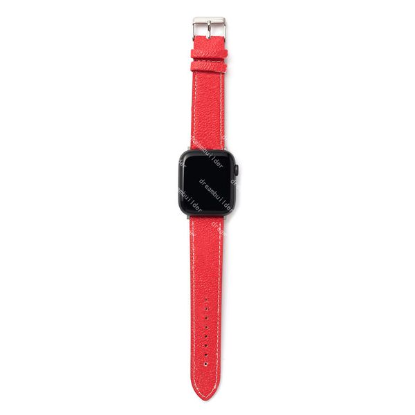 

luxury designer watchbands watch band 42mm 38mm 40mm 44mm iwatch 2 3 4 5 bands leather strap bracelet fashion stripes watchband