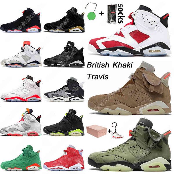 

wit 6 basketball shoes 6s carmine british khaki black infrared green hare trainers sports