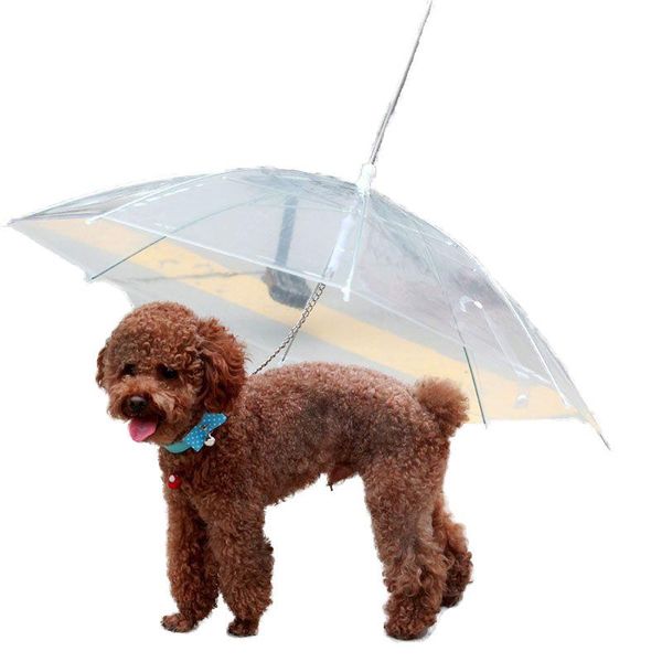 

dog apparel transparent umbrella raincoat pet poncho waterproof drop