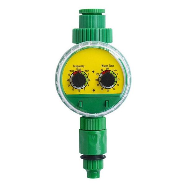

analogue two dial plastic water timer valve multi-function garden automatic electronic faucet irrigation controller watering equipments
