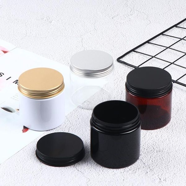 

storage bottles & jars 200ml cosmetic cream jar tea box empty packing aluminum lid plastic cap pet container