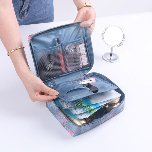 

multi-functional men and women cosmetic bag nylon travel wash case storage1
