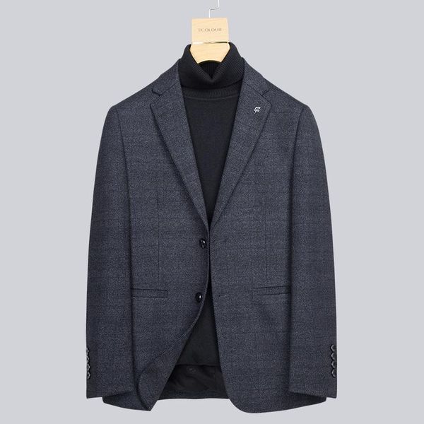

men's suits & blazers 2021 autumn winter suit korean business casual plaid trend single western coat, White;black