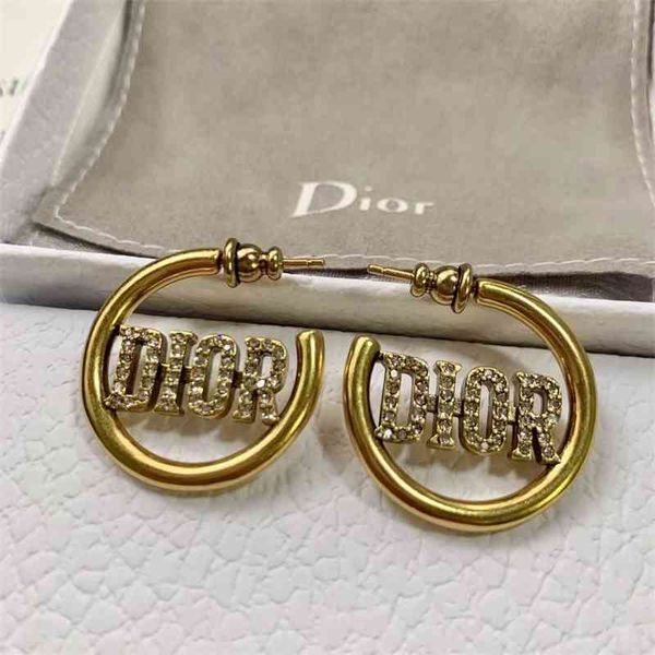 

special offer 75% off outlet online family earrings color goddess earrings letter low-key luxury connotation fashion, Silver