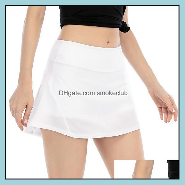 

fitness supplies & outdoors lu yoga outfit with x logo sports golf short mid-waist pleated fake two-piece shorts skirt back waist zipper poc