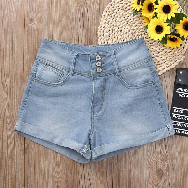 

women jeans ripped for low waisted washed solid short mini denim pants shorts women's plus size, Blue
