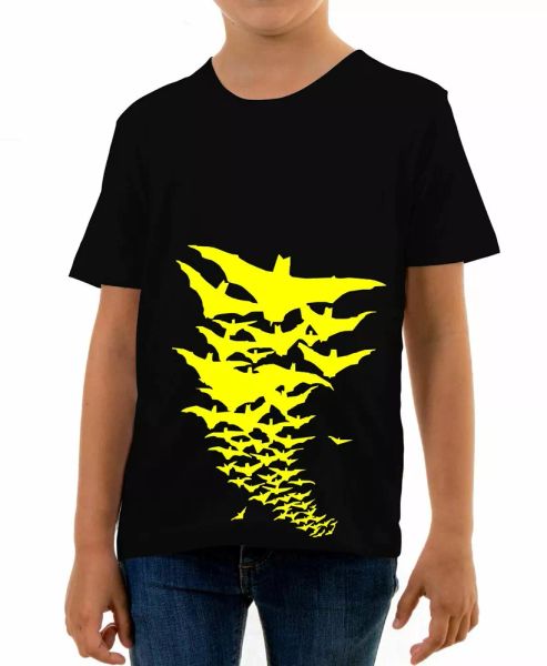 

bat storm kids t-shirt super hero joker comic fantasy movie book, White;black