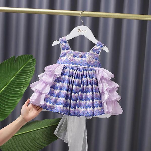 

miayii baby clothing spanish vintage ball gown bow print ruffles sleeveless cute lolita dresses for girls easter eid a247 girl's, Red;yellow