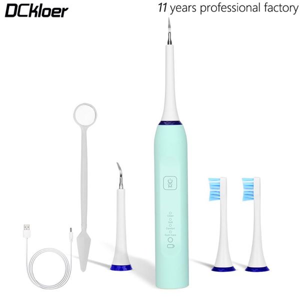 

electric toothbrush dental scaler calculus smoke stain tartar remover vibrition clean whiten teeth replaceable head smart