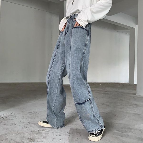 

women's jeans summer high waist loose comfortable women plus size fashionable casual straight pants mom washed boyfriend jean 60, Blue
