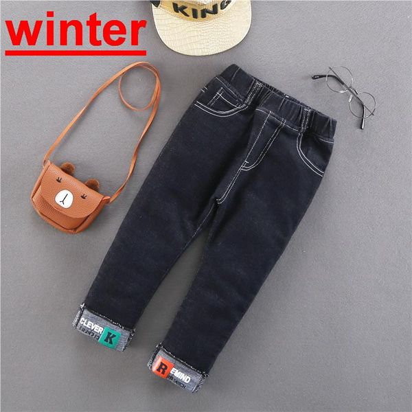 

arrival fashion winter jeans for boys clothes kids plus velvet denim pants casual baby boy thickening trousers, Blue