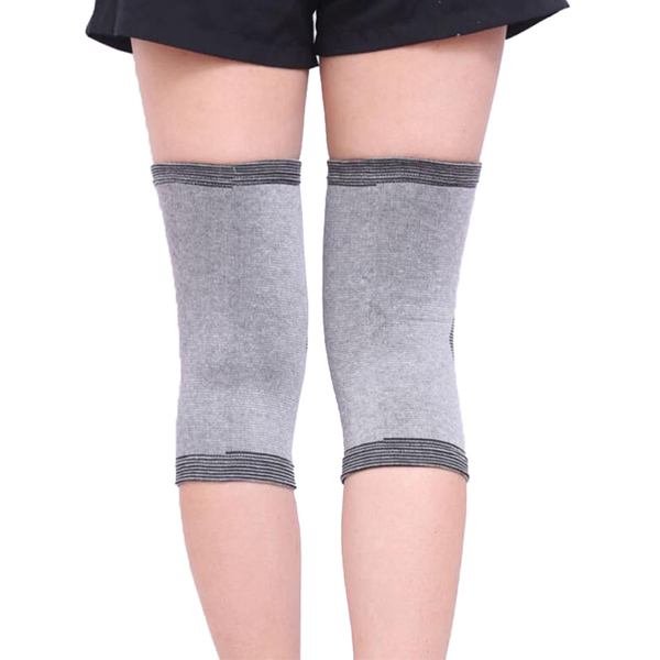 

huanwei high performance pure cotton stretch compression knee pads gym fitness dancing brace support elbow &, Black;gray