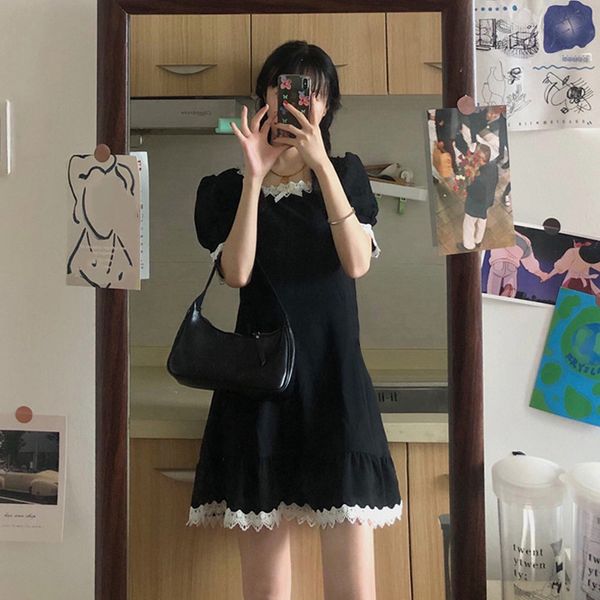 

hepburn dress women's new french first love dress in summer 2021, Black;gray