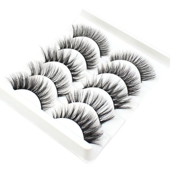 

false eyelashes 5 pairs lashes mink faux dramatic volume eyelash extension