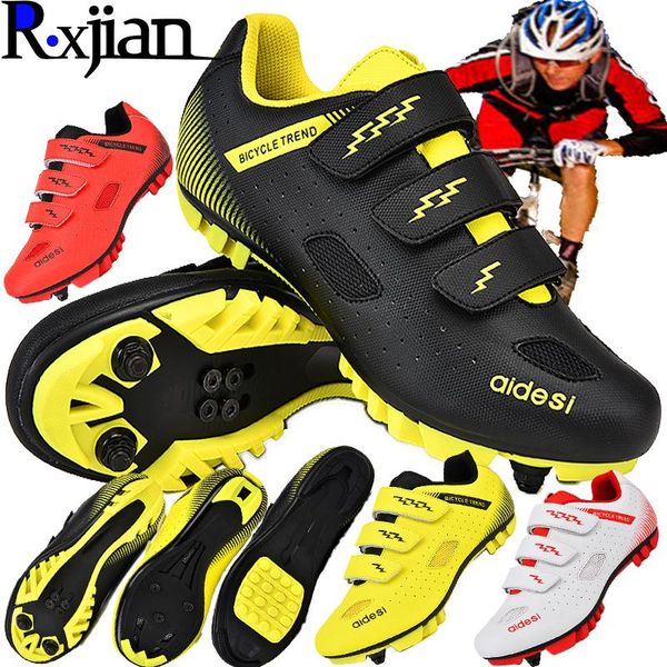 

r.xjian convenient grinding technique buckle mountain road bike shoes outdoor couple amphibious multi-purpose cycling footwear, Black