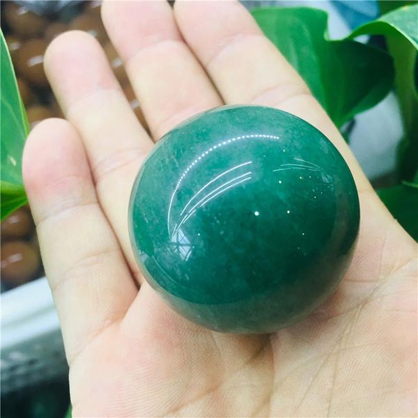

decorative objects & figurines natural pretty green dongling jade crystal ball healing