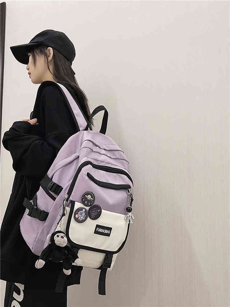 

evening bags mens backpacks junior high school student bag male 2021 korean fashion backpack female ins trendy cool college studen