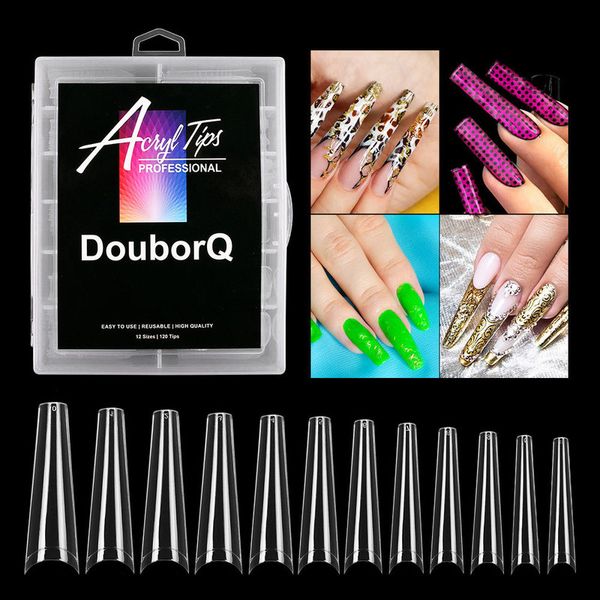 

tools lengthening denim false nail long 120 piece box