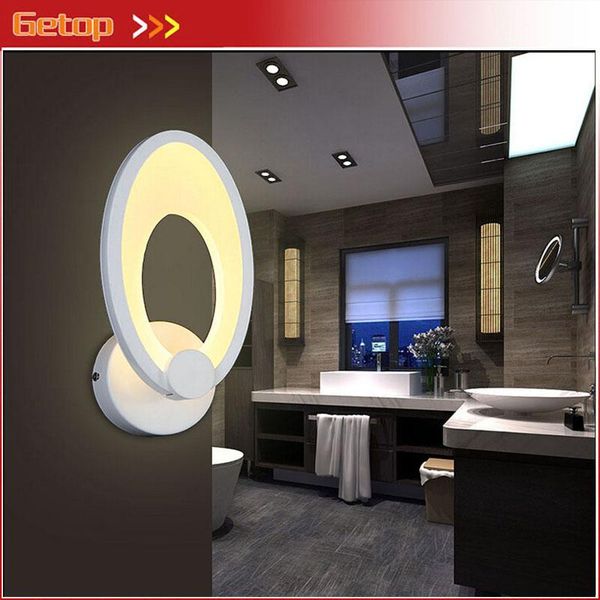

wall lamp modern acryl 3014 led chip 8w circular ring shape light fixture for sittingroom bedroom corridor balcony stair