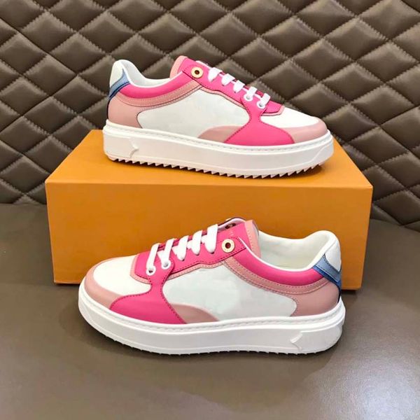 

women designer shoes sneakers trainers loafers leather platform casual shoe printed calfskin thick tread rubber outsole autumn and winter sn, Black