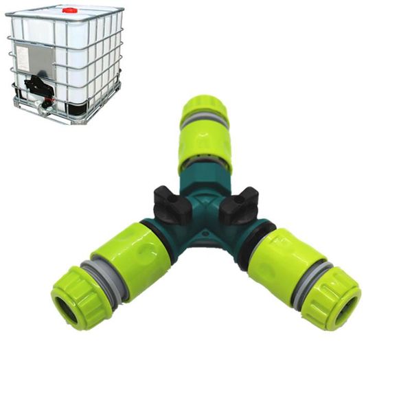 

watering equipments garden sprinkler y shaped quick valved connector ibc tank adapter tap replacement valve fitting