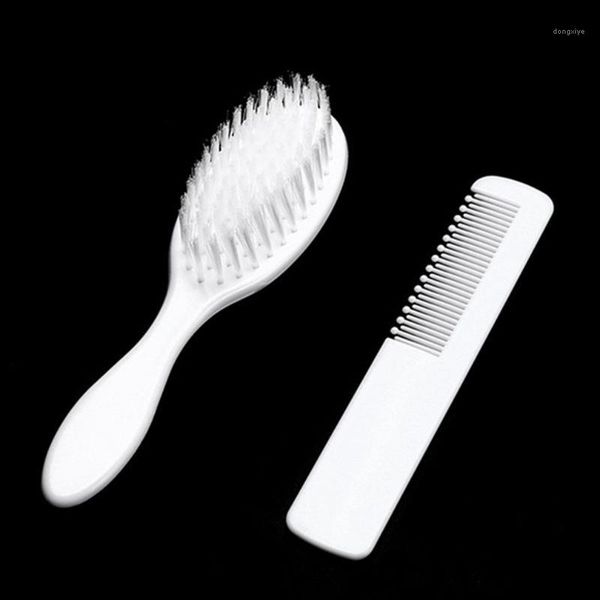

baby hair brush and comb set for borns toddlers infant safety healthcare grooming kit scalp massage kit1, Silver