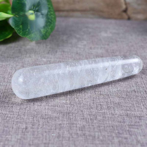 Natural Bianco Crystal Beauty Massage Stick Acupoint Jade Tendon Vial Eye Tendon Produttore Vendite dirette