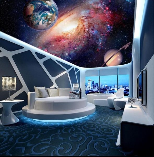 

wallpapers custom ceilings star sky mural ceiling 3d murals wallpaper