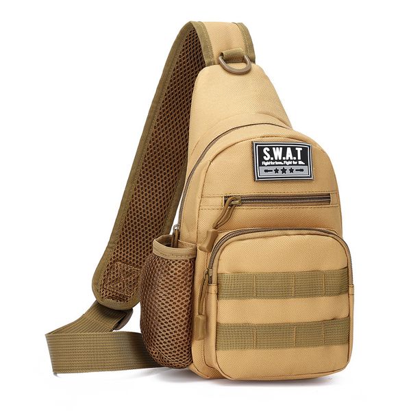 

men's cycling leisure large capacity kettle chest bag sports waterproof camouflage messenger outdoor equipment marbles catapult