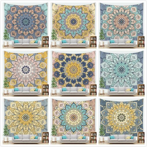 

tapestries bohemian mandala tapestry wall hanging beach blanket black hippie home decorative mats