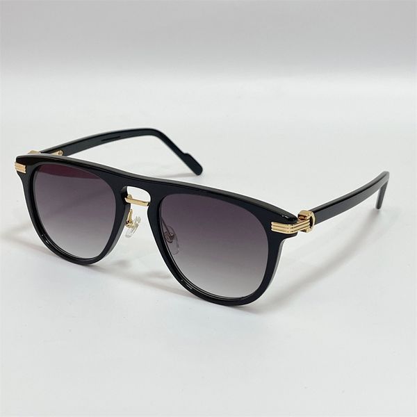 Luxury Designer Sunglasses For Men Women Brand Vintage Flat Top Glasses Square Shape Double Bridge Sunglass Fashion Eyewear 0200