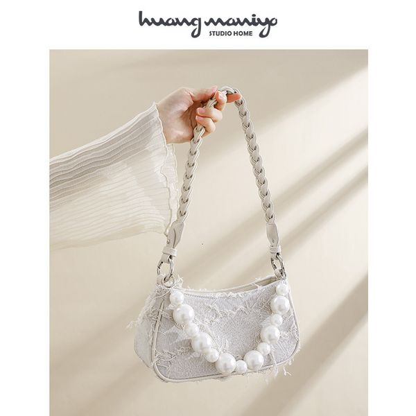 

small pearl armpit bag french 2021 fashion messenger