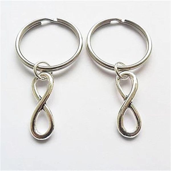 

keychains 2pcs friend infinity symbol couple keychain party gift, Silver