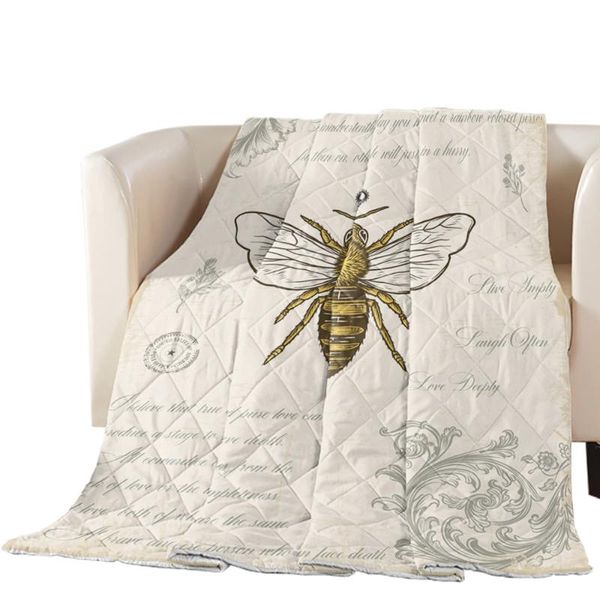 

comforters & sets bee crown retro summer quilt personalized air conditioning comforter throw blanket soft print bed cover bedspread