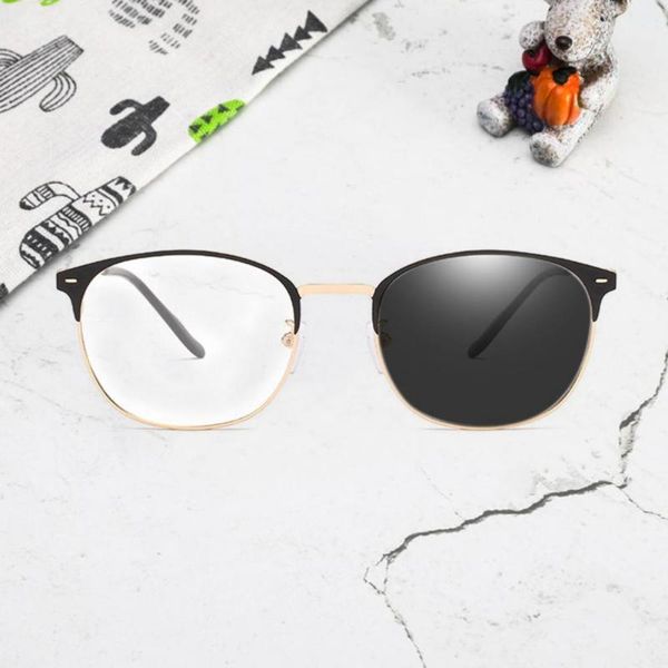 

sunglasses 1 pair fashion anti-blue light anti eyestrain change color anti-radiation clear glasses eye protection, White;black