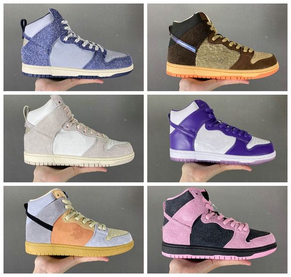

2021 casual shoes for men women authentic sb designer high strawberry cough purple reverse skunk triples athletic shoe university red spinac, Black