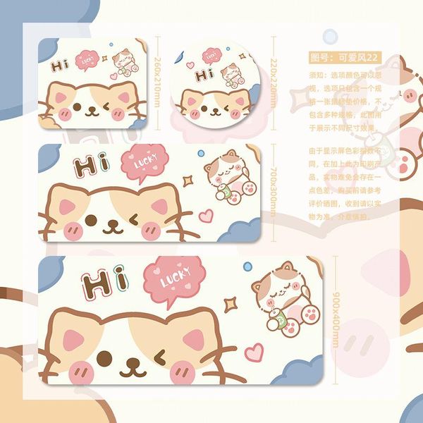 

mouse pads & wrist rests fashion cute cartoon mat gaming pad natural rubber keyboards computer lapgamer mousepad office desk