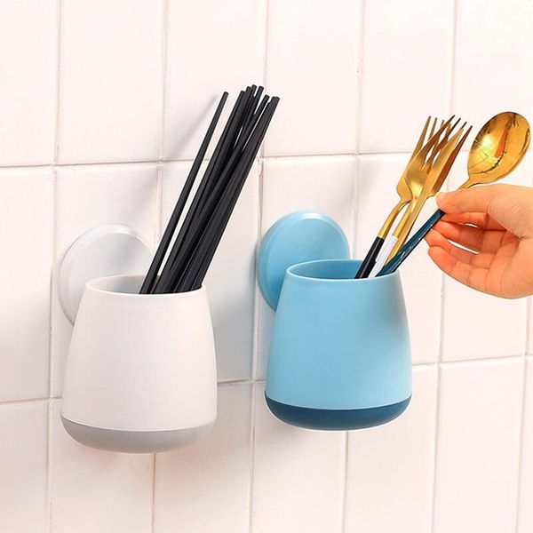 

toothbrush holders wall mounted bathroom drain basket holder storage rack box organizer remote controller case container 1piece