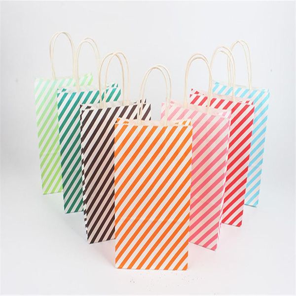 

gift wrap 10pcs 16x22cm paper bags with handles wedding favors for guests souvenirs birthday party christmas bag